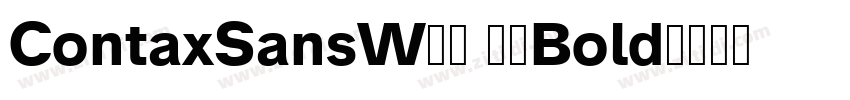 ContaxSansW01 75Bold字体转换